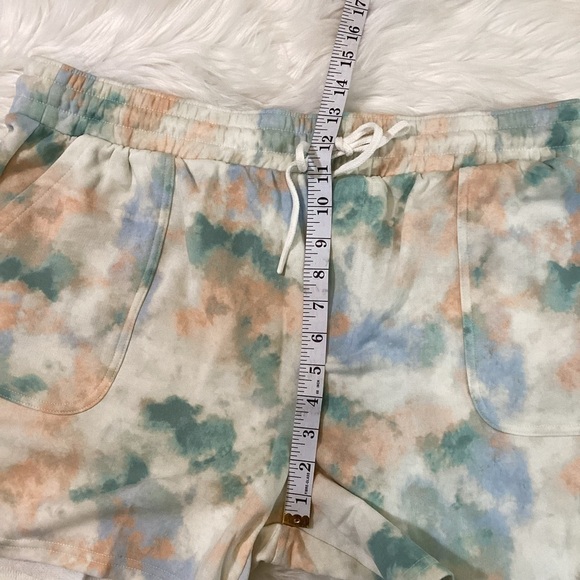 SONOMA fleece shorts woman’s size OX color called green blue cloud NWT p… - Picture 14 of 16